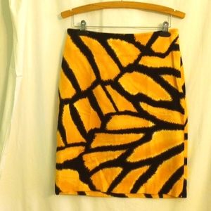 Issac mizrahi size 4 animal print skirt